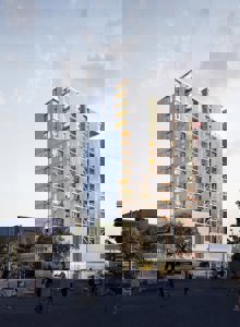 A Lausanne, la tour Malley-Phare est une structure futuriste de 14 étages en bois