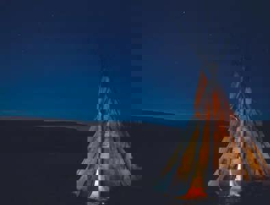 Le Tipi Ranch, village de tipis à Pra-Cornet.