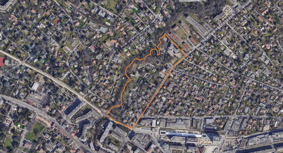 Le périmètre est actuellement occupé par des villas